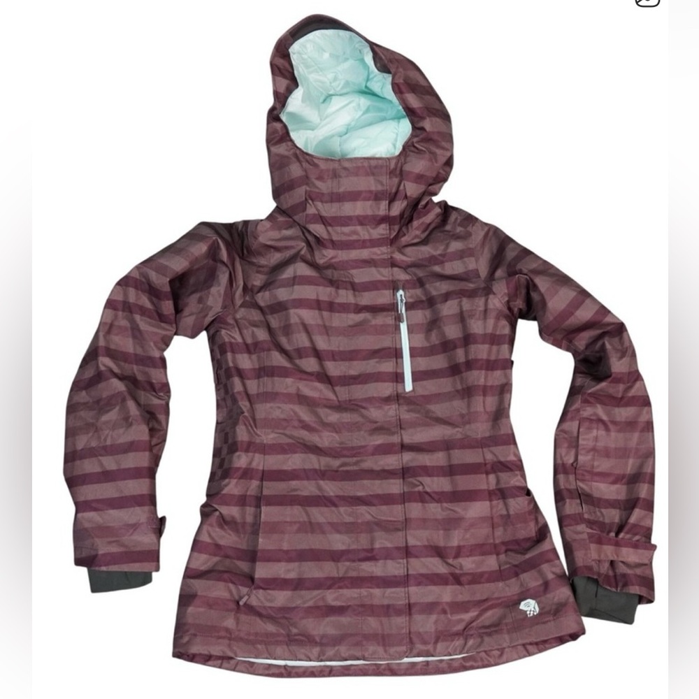 Women’s Mountain Hardwear Striped Hooded Ski/Boarding Jacket